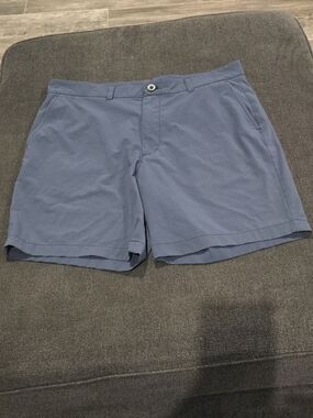 Vineyard Vines Men's Flat-Front Shorts in Slate Blue